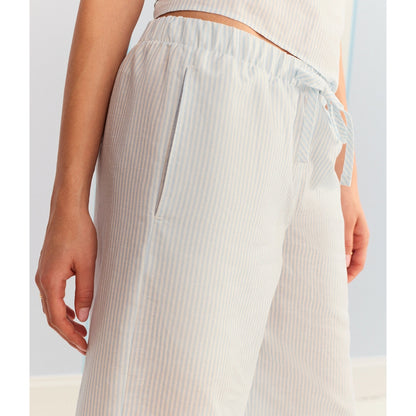 Aeropostale Womens' Demetra for Striped Wide Leg Linen Pants