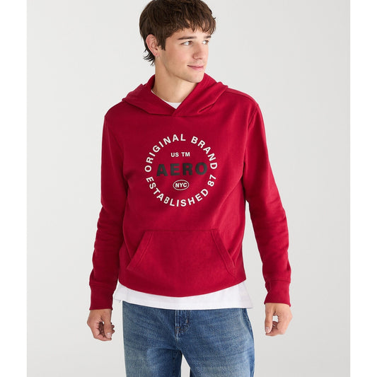 Aeropostale Mens' Circle Logo Pullover Hoodie