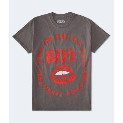 Aeropostale Womens' Kiss Lips Oversized Graphic Tee