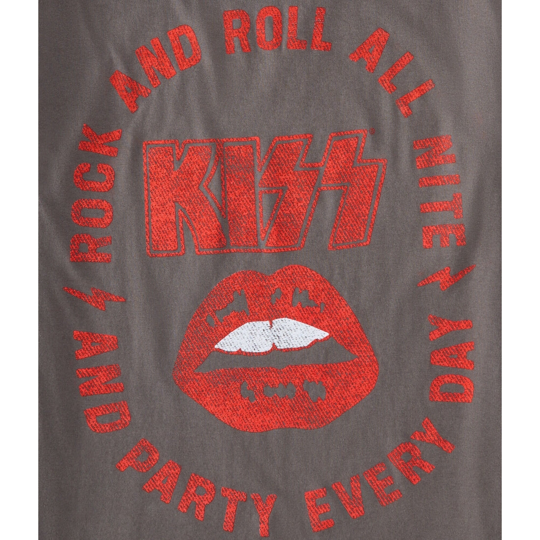 Aeropostale Womens' Kiss Lips Oversized Graphic Tee