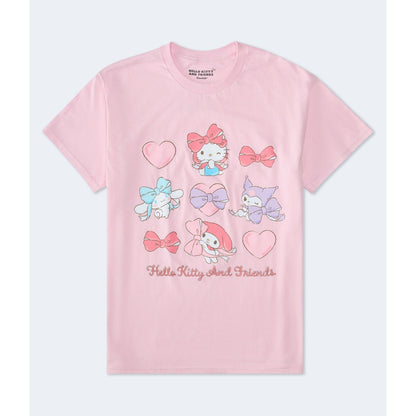 Aeropostale Womens' Hello Kitty and Friends Bows Oversized Graphic Tee