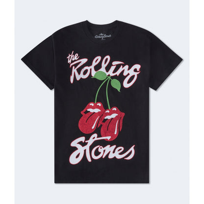 Aeropostale Womens' Rolling Stones Cherry Oversized Graphic Tee