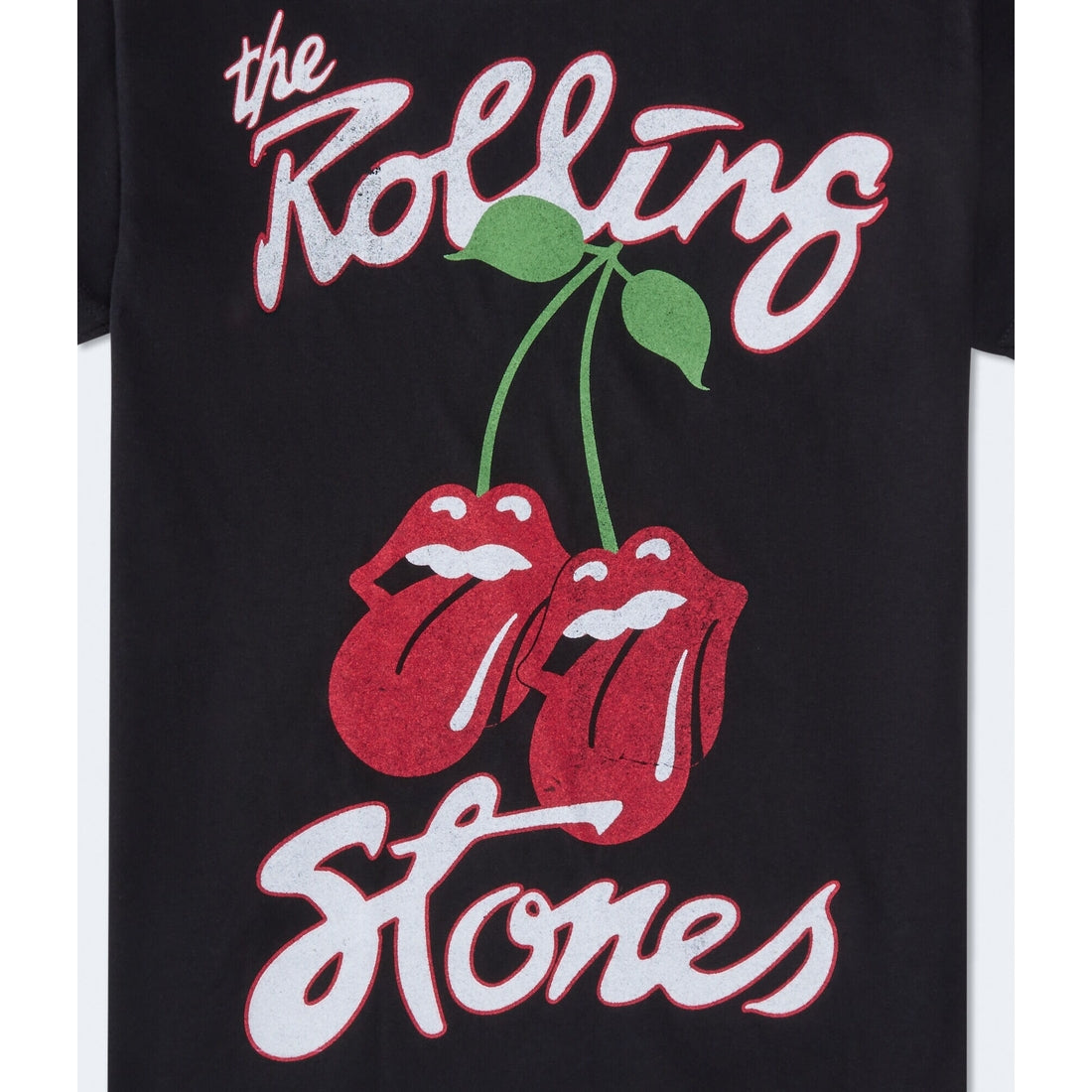 Aeropostale Womens' Rolling Stones Cherry Oversized Graphic Tee