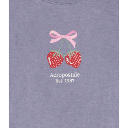 Aeropostale Womens' Aeropostale Strawberry Bow Graphic Tee