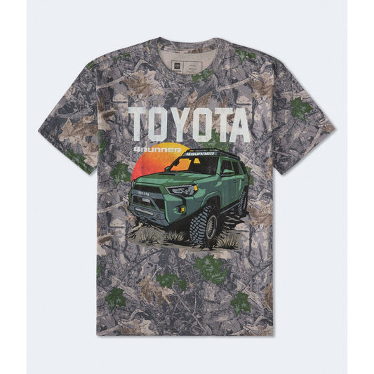 Aeropostale Mens' Toyota 4Runner Forest Camo Relaxed Graphic Tee