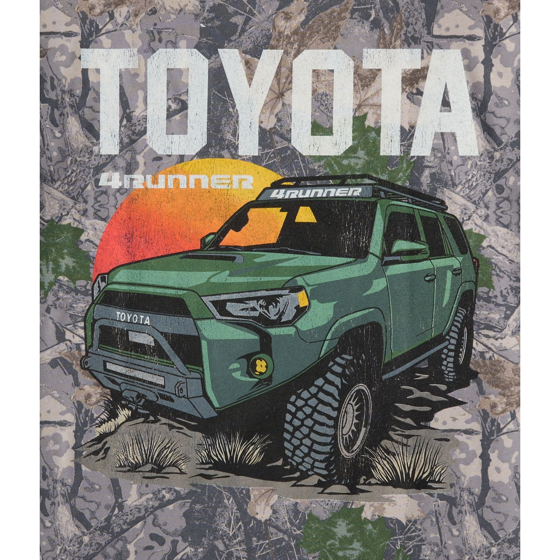 Aeropostale Mens' Toyota 4Runner Forest Camo Relaxed Graphic Tee