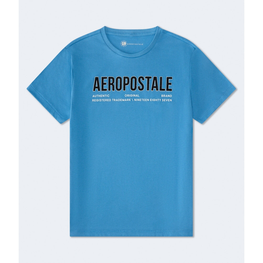 Aeropostale Authentic Logo Flocked Graphic Tee
