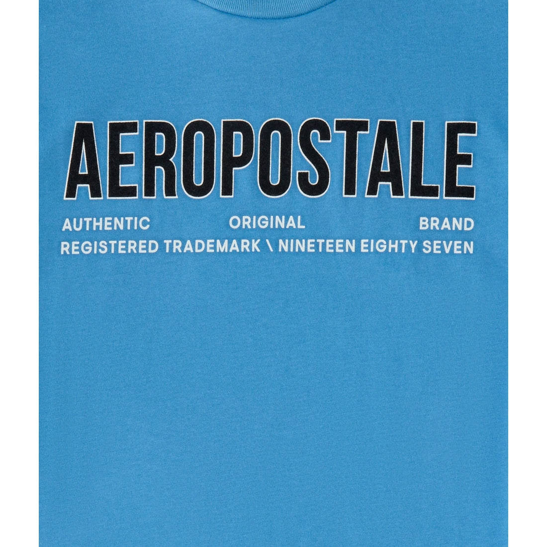 Aeropostale Authentic Logo Flocked Graphic Tee