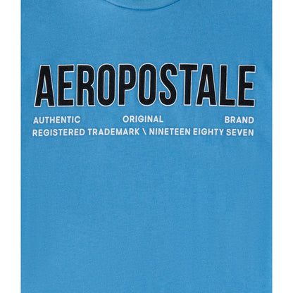 Aeropostale Authentic Logo Flocked Graphic Tee
