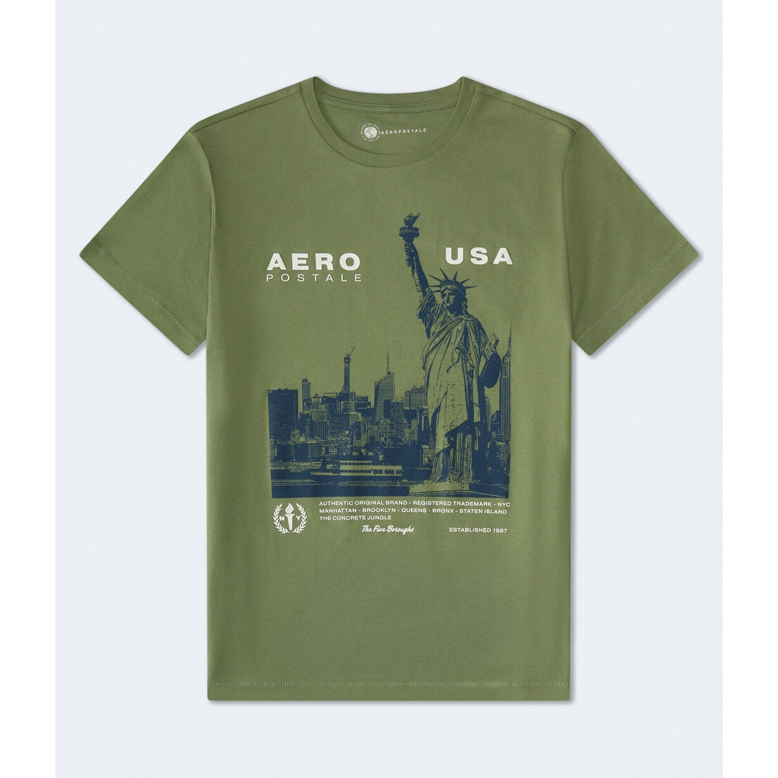 Aeropostale Mens' Aeropostale USA Statue Of Liberty Graphic Tee