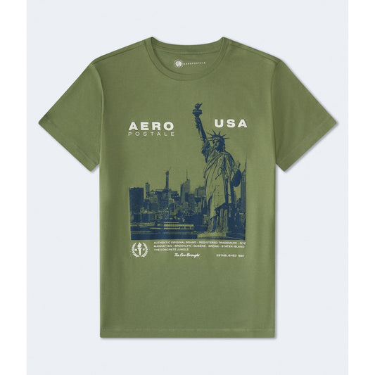 Aeropostale Mens' Aeropostale USA Statue Of Liberty Graphic Tee