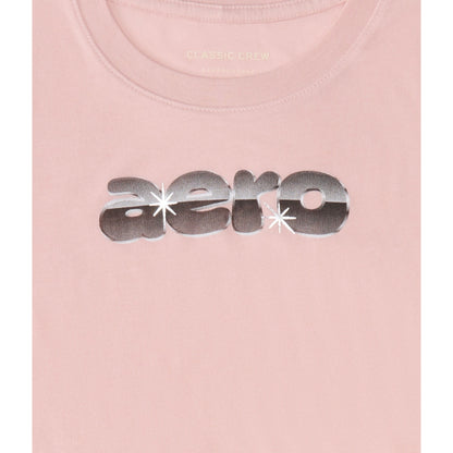 Aeropostale Womens' Bubble Logo Foil Graphic Tee