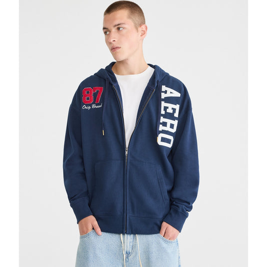 Aeropostale Mens' 87 Heritage Full-Zip Hoodie