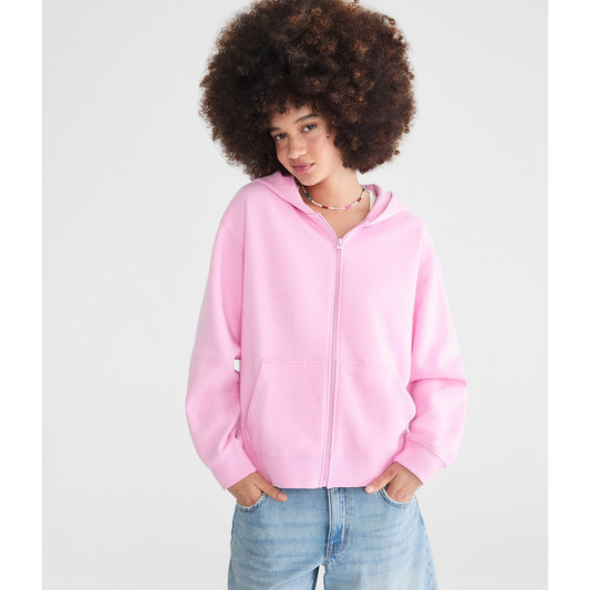 Aeropostale Womens' Cloud Soft Oversized Full-Zip Hoodie