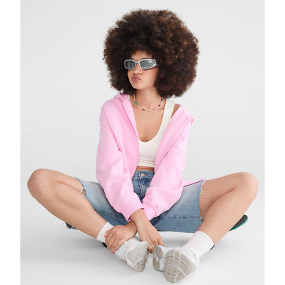 Aeropostale Womens' Cloud Soft Oversized Full-Zip Hoodie