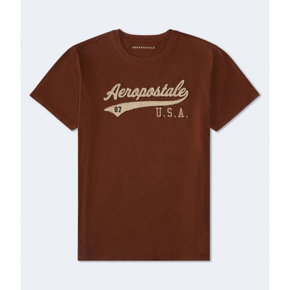 Aeropostale USA Script Applique Graphic Tee