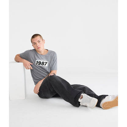 Aeropostale Mens' Aeropostale 1987 Box Logo Applique Graphic Tee