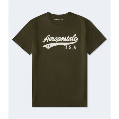 Aeropostale USA Script Applique Graphic Tee