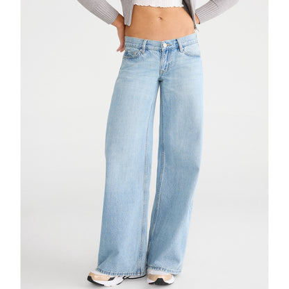 Super Low-Rise Ultra Wide Leg Jean