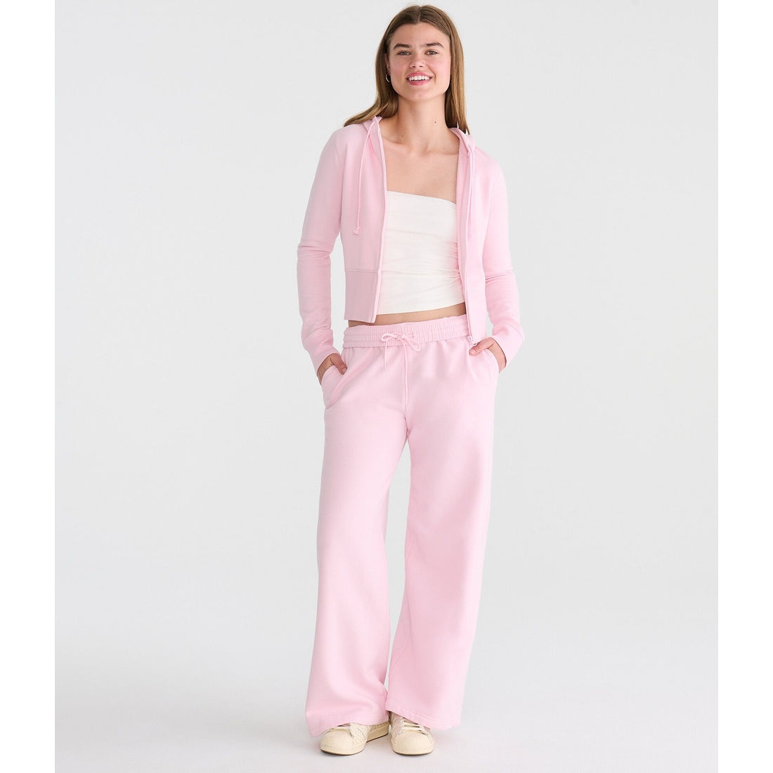 Cloud Soft Mid-Rise Wide Leg Sweatpants