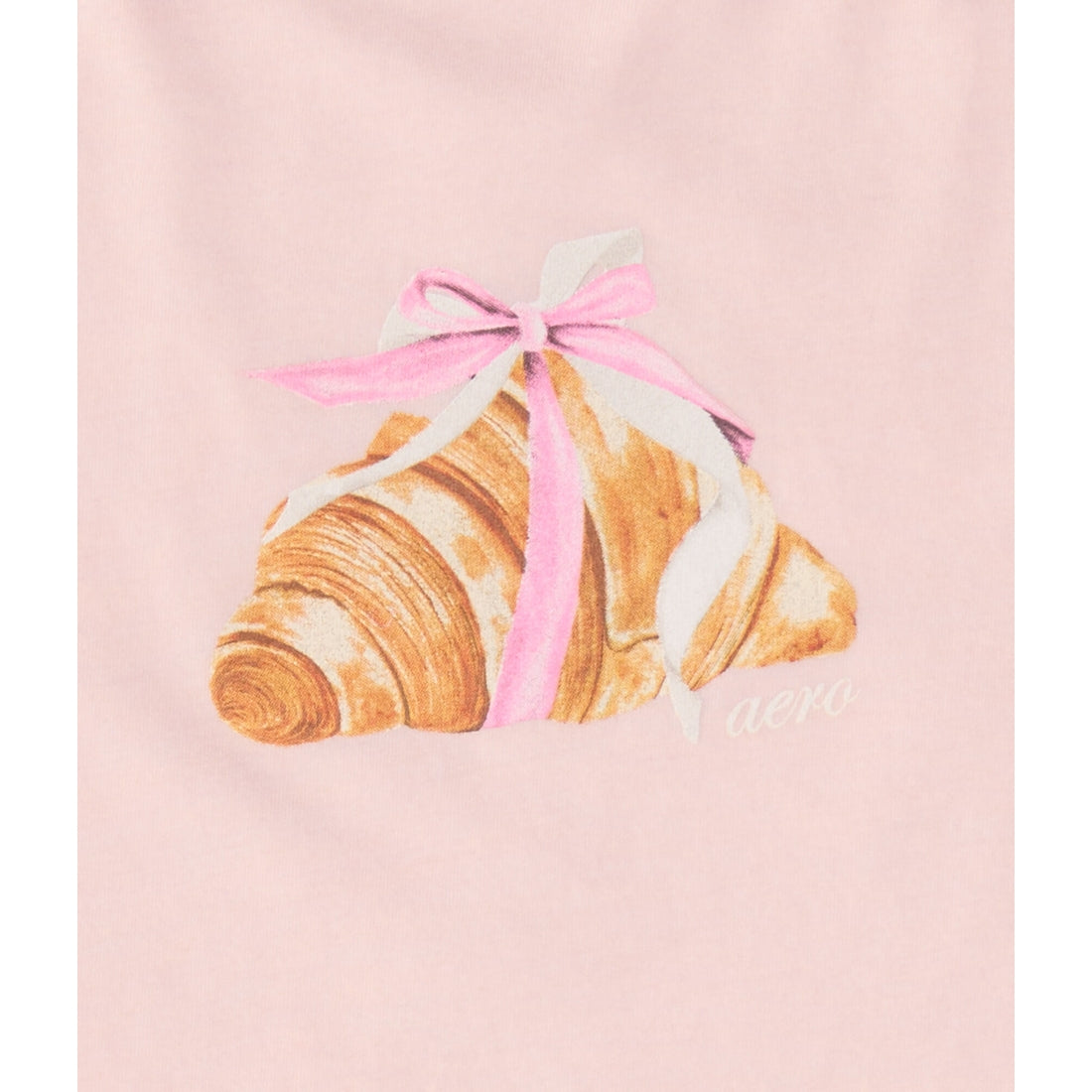 Aeropostale Womens' Croissant Bow Graphic Tee