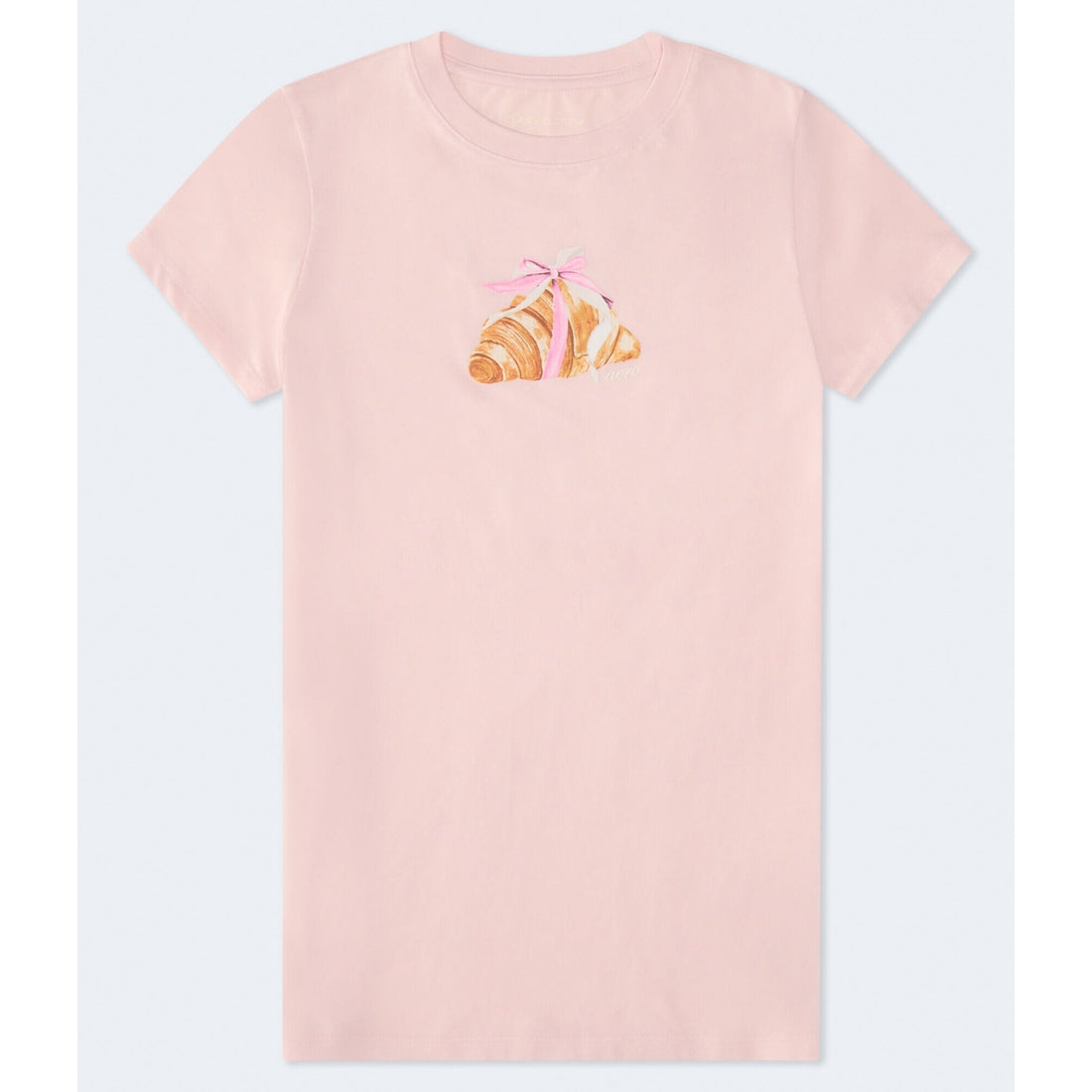 Aeropostale Womens' Croissant Bow Graphic Tee