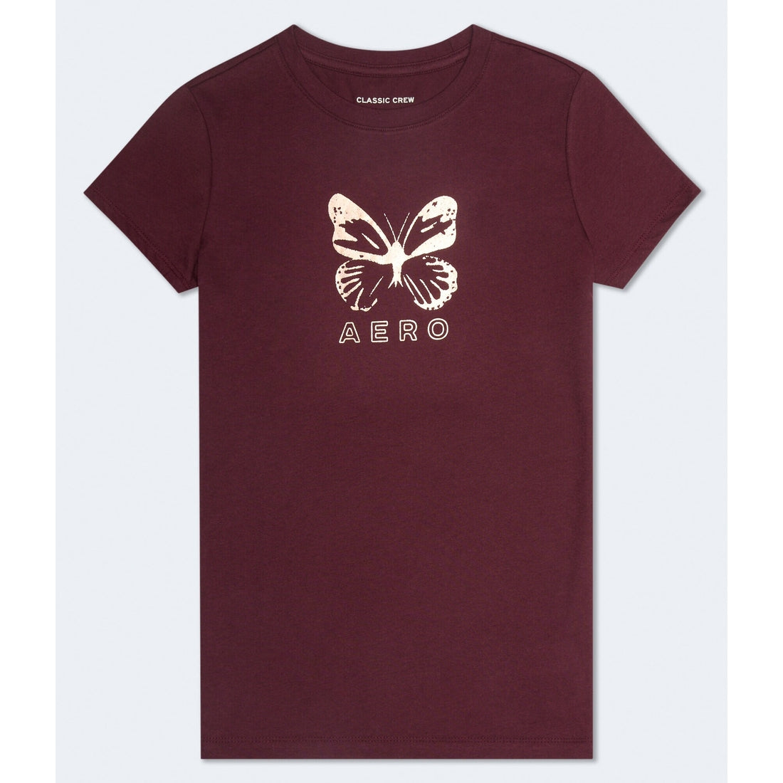 Aeropostale Womens' Butterfly Foil Graphic Tee