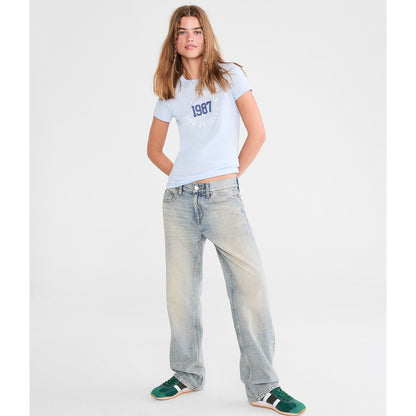 Aeropostale Womens' Aeropostale 1987 Applique Graphic Tee