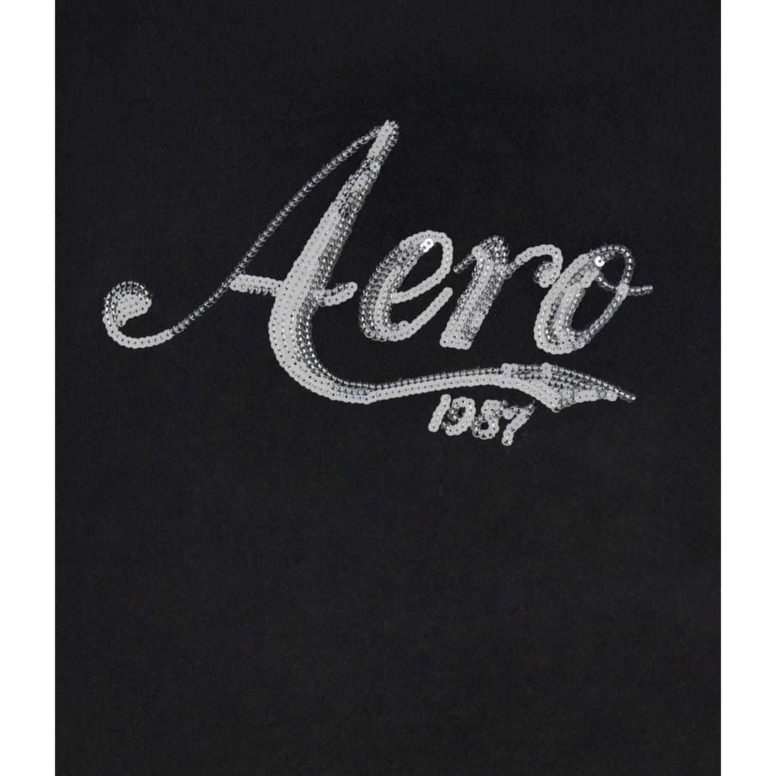 Aeropostale Womens' Sequin Logo Graphic Tee