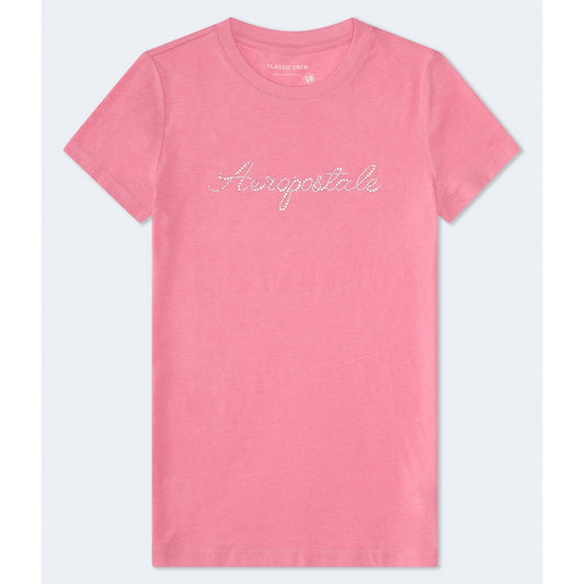 Aeropostale Womens' Rhinestone Aeropostale Graphic Tee