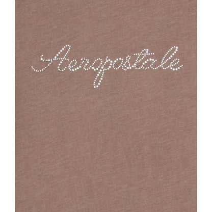 Aeropostale Womens' Rhinestone Aeropostale Graphic Tee