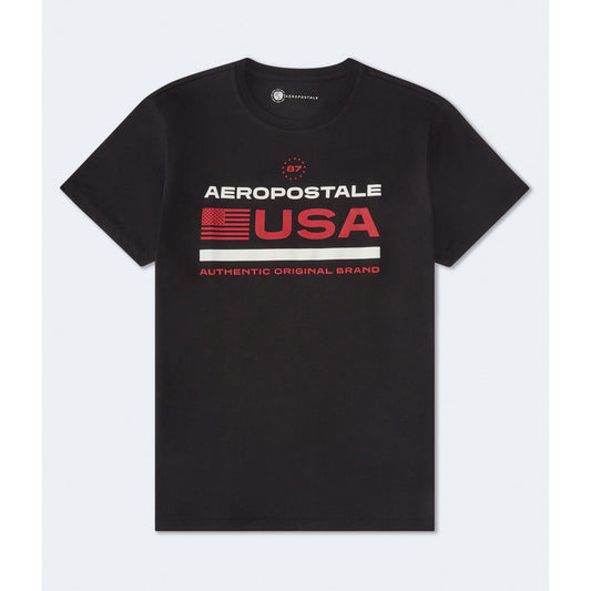 Aeropostale Mens' Aeropostale USA Flag Graphic Tee