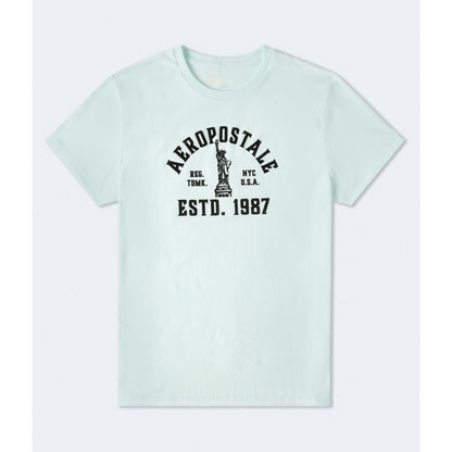 Aeropostale Liberty Flocked Graphic Tee