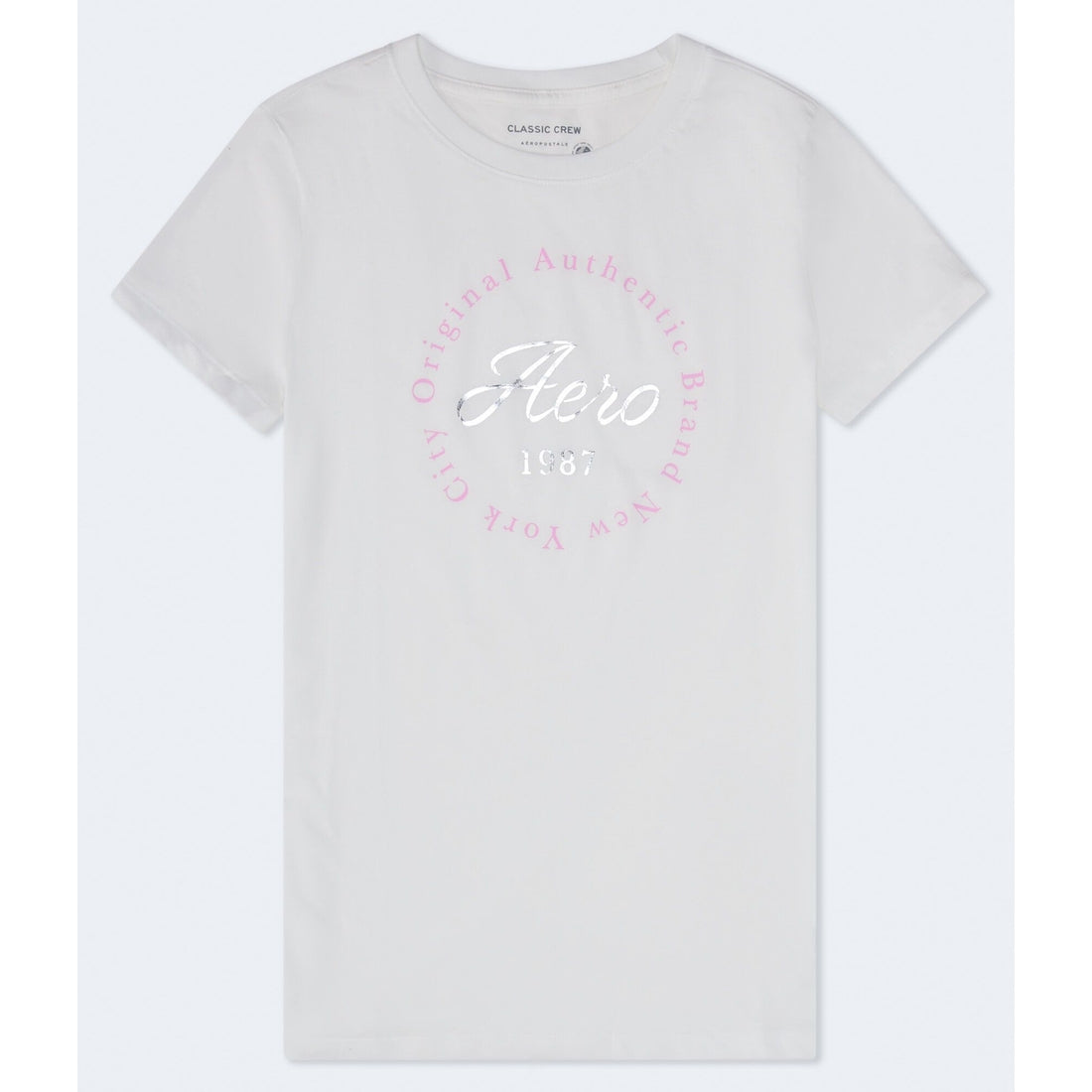 Aeropostale Womens' Circle Foil Graphic Tee
