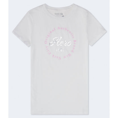 Aeropostale Womens' Circle Foil Graphic Tee