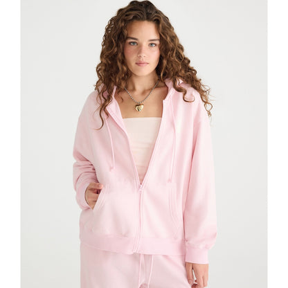 Aeropostale Womens' Cloud Soft Good Things Star Bear Full-Zip Hoodie