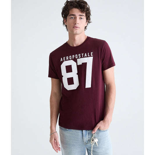Aeropostale Large 87 Applique Graphic Tee