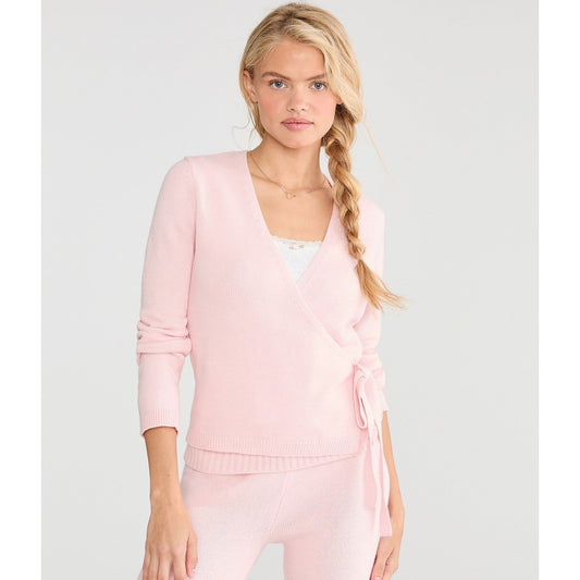 Aeropostale Womens' Cozy Wrap-Front Sweater