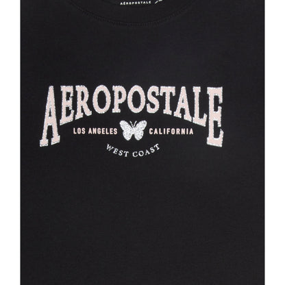 Aeropostale Womens' Aeropostale Butterfly Glitter Graphic Tee