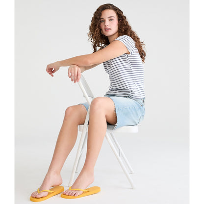 Seriously Soft Striped Slub Crew Tee