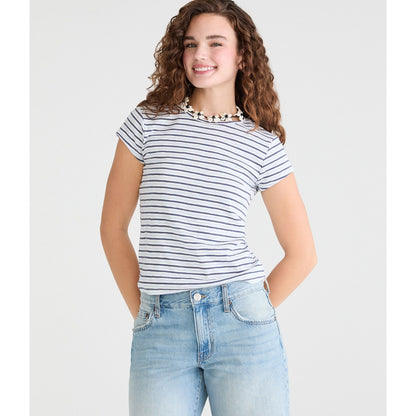 Seriously Soft Striped Slub Crew Tee