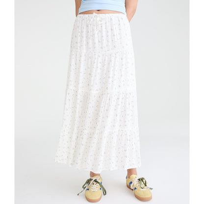 Floral Tiered Maxi Skirt