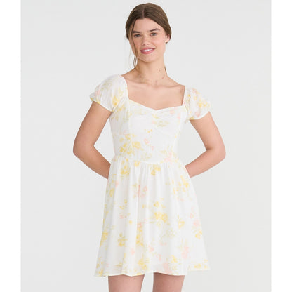 Floral Sweetheart Fit & Flare Mini Dress
