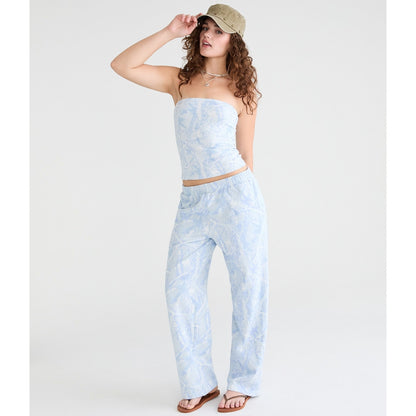 Cloud Soft Forest Camo Mid-Rise Straight Leg Sweatpants