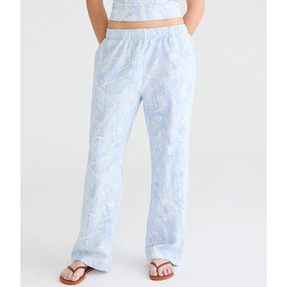 Cloud Soft Forest Camo Mid-Rise Straight Leg Sweatpants