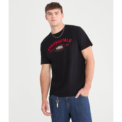 Aeropostale Cali Bear Applique Graphic Tee