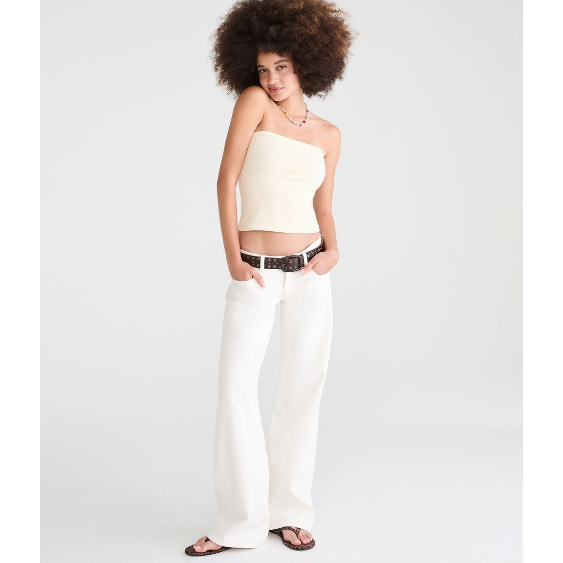 Super Low-Rise Baggy Wide Leg Jean
