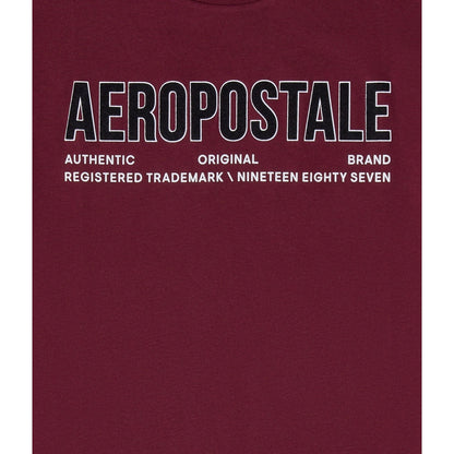 Aeropostale Authentic Logo Flocked Graphic Tee