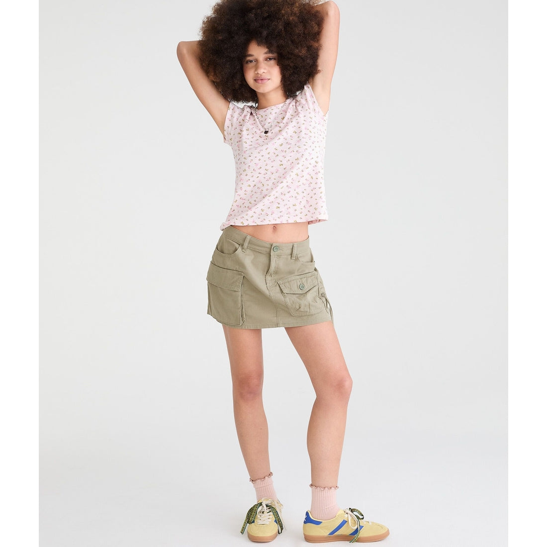 Seriously Soft Floral Print Slub Jersey Crew Tee