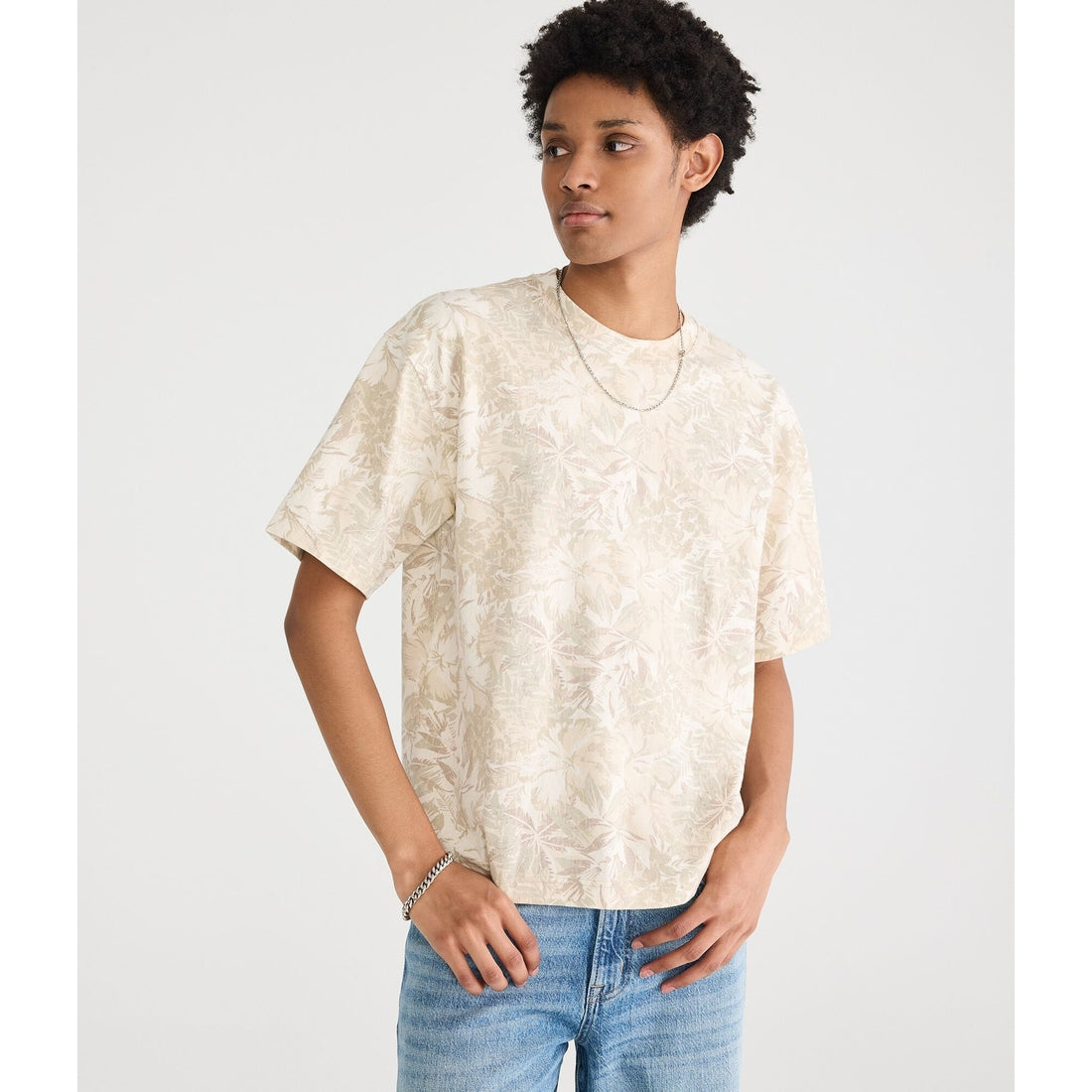 Floral Camo Heavyweight Crew Tee